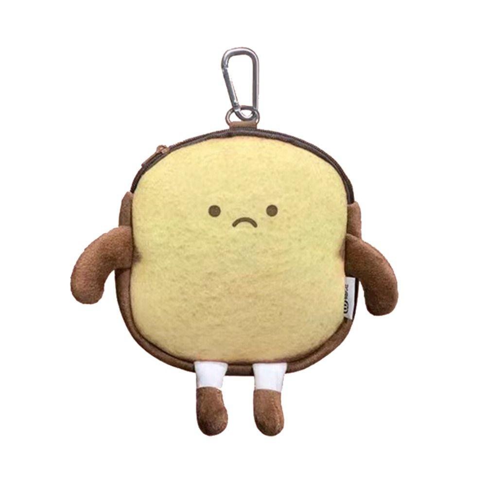 Case School Stationery Handbags Cartoon Toast Purse Bread Coin Bag Cute Casual Tote Card Holder