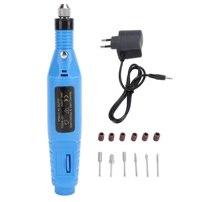 Electric Nails File Kit 6 Bits Pen Type Handheld Professional Nail Drill Set Home Nail Care System