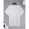 European Sizes  Men'S T-Shirt Crew Neck Short Sleeve T-Shirt with Printed Headphone Design, Trendy Casual Top, Comfortable Summer Wear