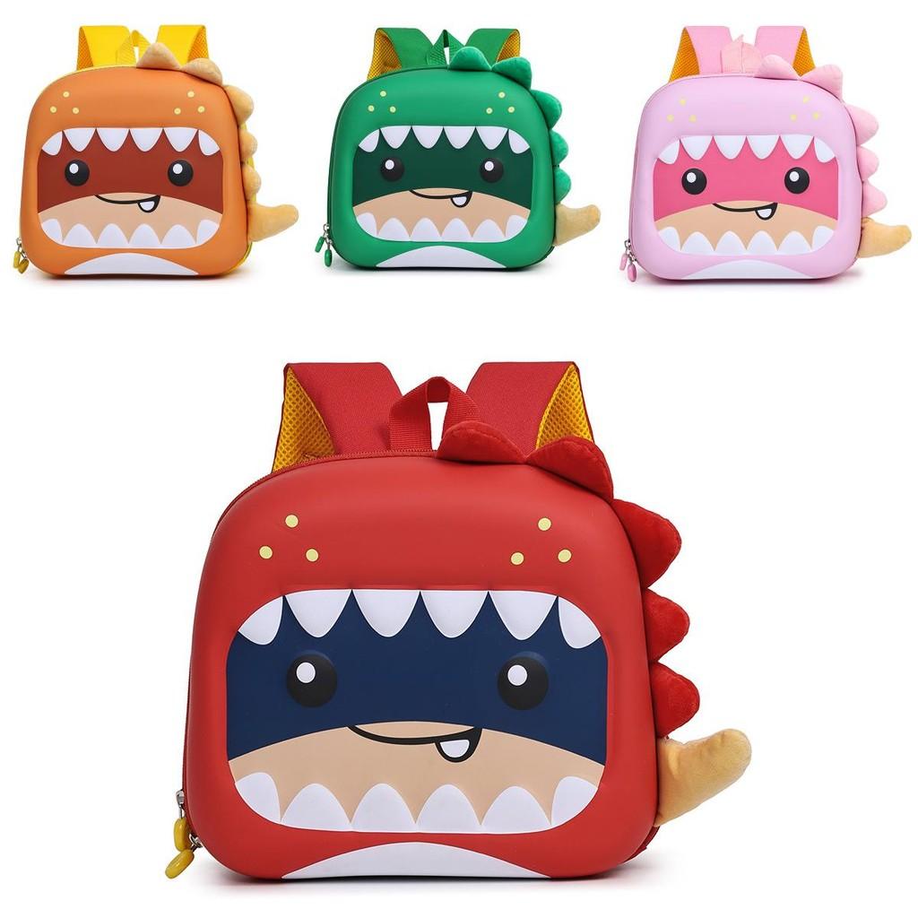 Toddler Dinosaur Egg Shell Backpack With Red Green Pink Colors For Education And Travel