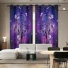 2 Pieces of Dreamcatcher Starry Sky Pattern Printed Curtains, Decorating Bedrooms, Living Rooms, and Game Rooms