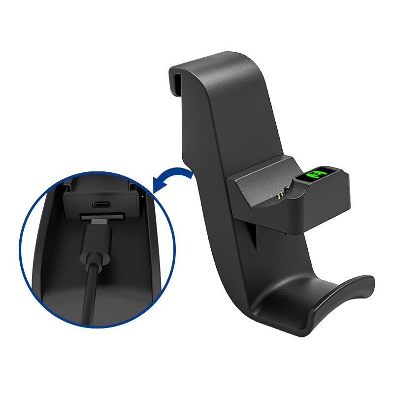 2 In 1 Controller Charger Headphone Storage Holder for PS5 Game Controller Hanging Charging Dock Station for PS5 Accessories