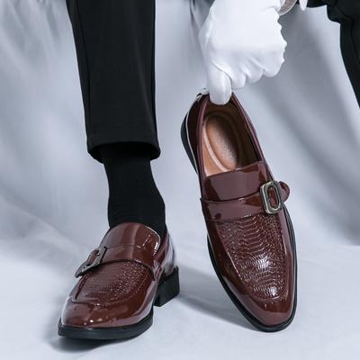 Men Loafers Street Style Monks Formal Business Wedding Dress Prom Blazers Tuxedo Party Shoes Large Size