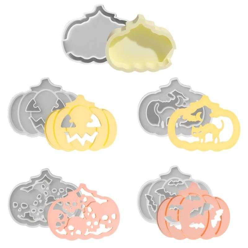 Food Grade Silicone Pumpkin Carving Mold  Hollow Out Craft Set For Halloween Lamp And Home Decoration