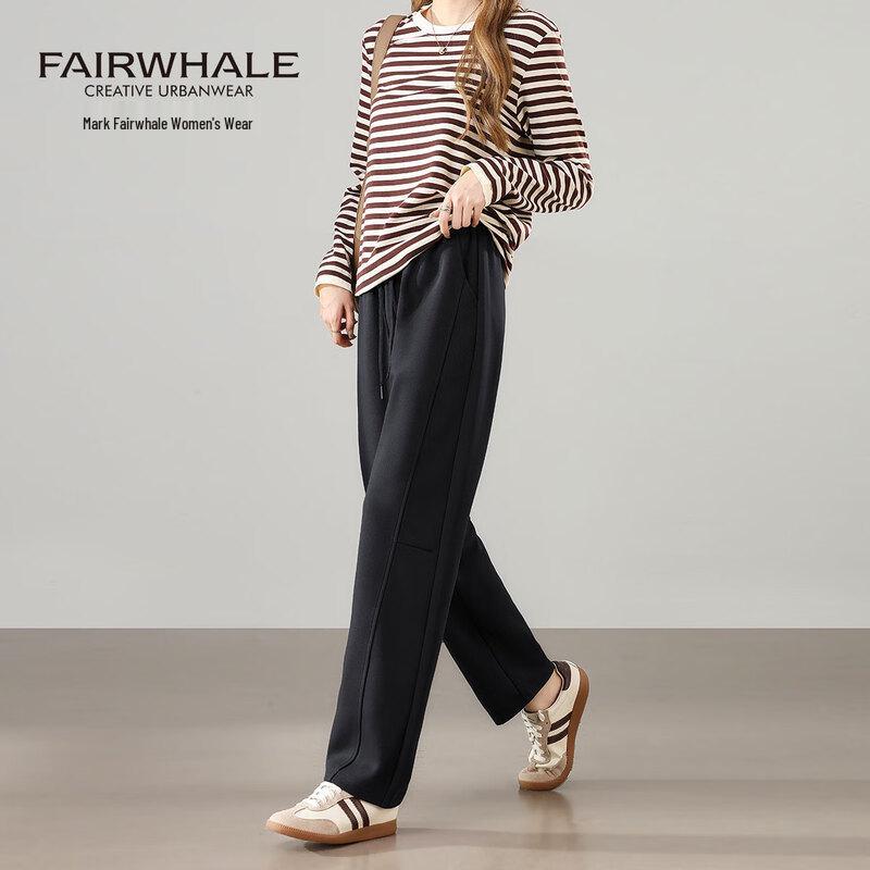 Mark Fairwhale Women s High-Waist Loose Wide-Leg Sweatpants