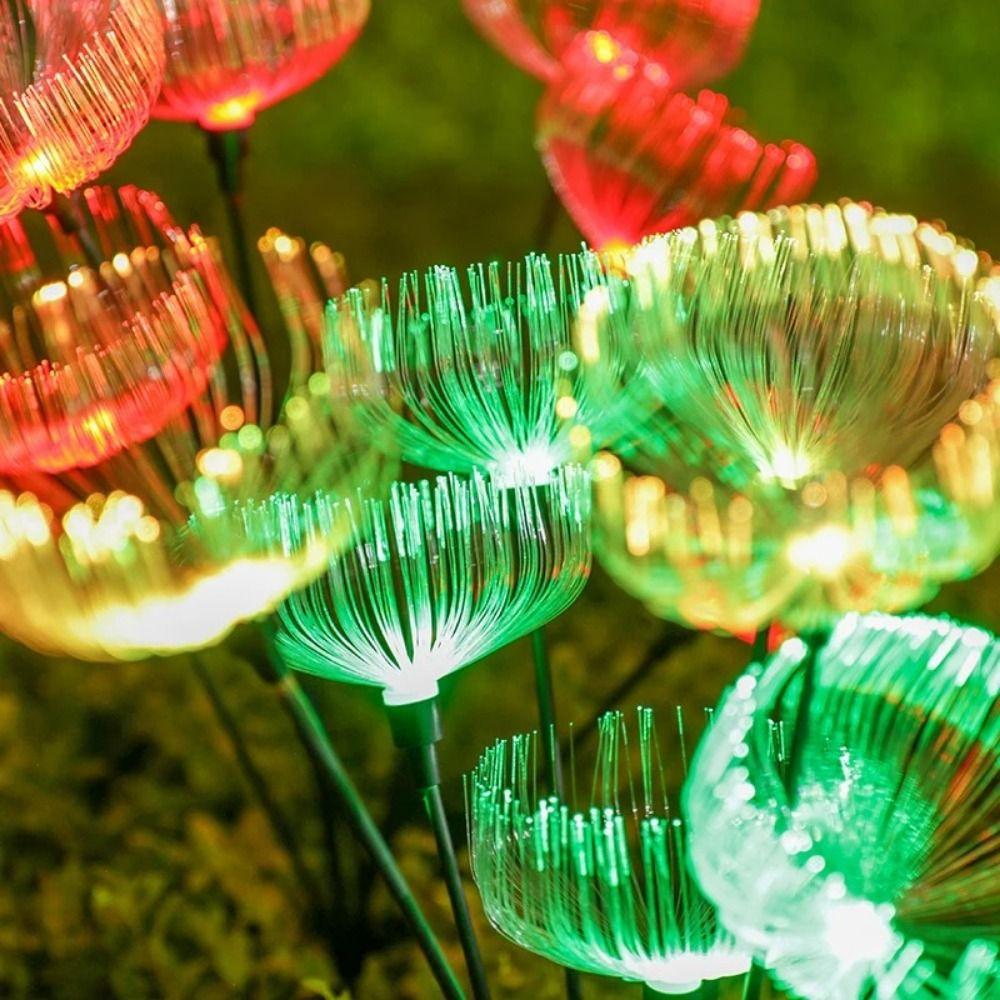 Solar Powered 6 Heads Jellyfish Light Waterproof Landscape Lawn Lamp  Garden Decoration