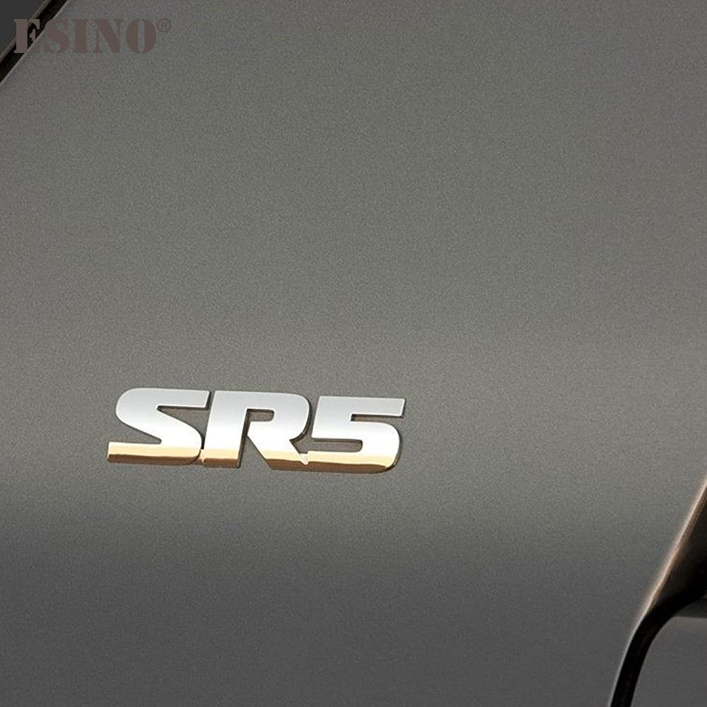1Pc Car Styling V6 SR5 3D Metal Alloy Adhesive Emblem Rear Trunk Badge Fender Sticker Body Decal for  Tacoma 4Runner Sequoia