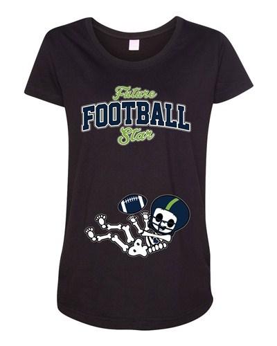 Future Football Star Seattle Baby Skeleton Maternity DT T-Shirt Tee Unisex T-Shirt S