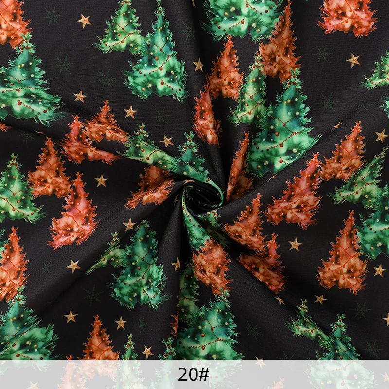 0.5m/1m/5m Gingerbread Man Print Christmas Style Fabric For Sewing Tablecloths Sofa Pillowcase Christmas Decoration DIY Fabrics