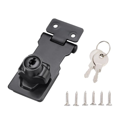 YFFSFDC Door Lock, Drawer Lock, Anti-theft Door Lock, Secondary Lock, Key, Lock Cam Lock Gate, Screw Hole Type, Hasp, Shelf, Storage Box, Cupboard, Do