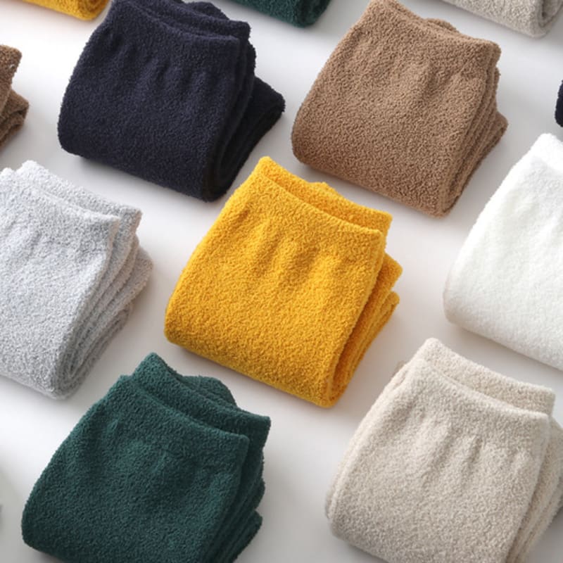 

SuperBasic 1940 Soft Cozy Sleep Socks, 5 Pairs (8 Colors) 07. 5 pairs of deep green