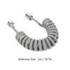 2/3/5M Flexible Shower Hose Spring Shower Telephone Line Hose Plastic Water Hose for Bathroom Water Toilet Bidet Sprayer
