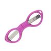 Mini Foldable Scissors Plastic Handle Portable Embroidery Sewing Scissors Fishing Line Cutter DIY Handmade Craft Cutting Tool