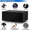 Acsergery Garden Furniture Covers Waterproof, Rattan Furniture Covers 180x120x74cm, Anti-UV Outdoor Patio Set Cover, Black