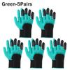 1-10Pairs Gardening Gloves with Claws  Latex Work Gloves Waterproof Anti Slip Durable Planting Digging Outdoor Work Gloves