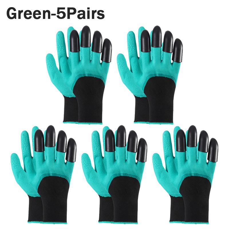 1-10Pairs Gardening Gloves with Claws Latex Work Gloves Waterproof Anti Slip Durable Planting Digging Outdoor Work Gloves