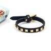 PU Leather Rivets Bracelet Square Rivets Single Ring Bracelet Leather Bracelets  Gift Jewelry
