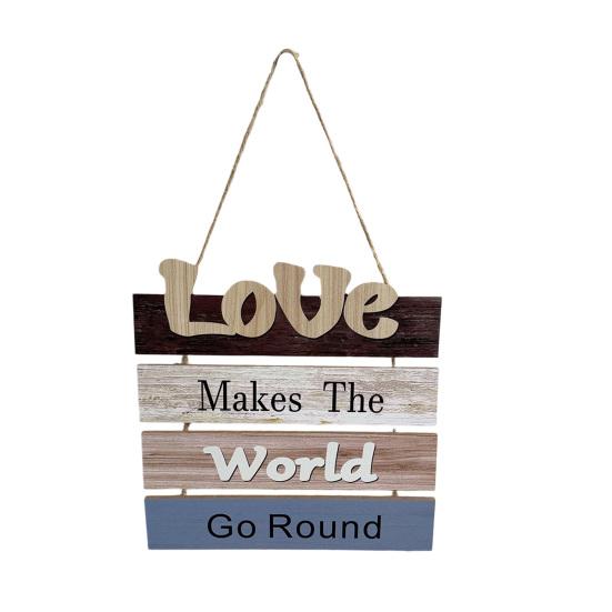 Xiaobudian Vertical Wooden Slogan Sign, Rustic Country Retro Style, Easy Install Wall Art Decor, for Home Kitchen Cafe Garden Decoration