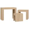 Vidaxl Nesting Tables, 3 Pcs, Sonoma Oak