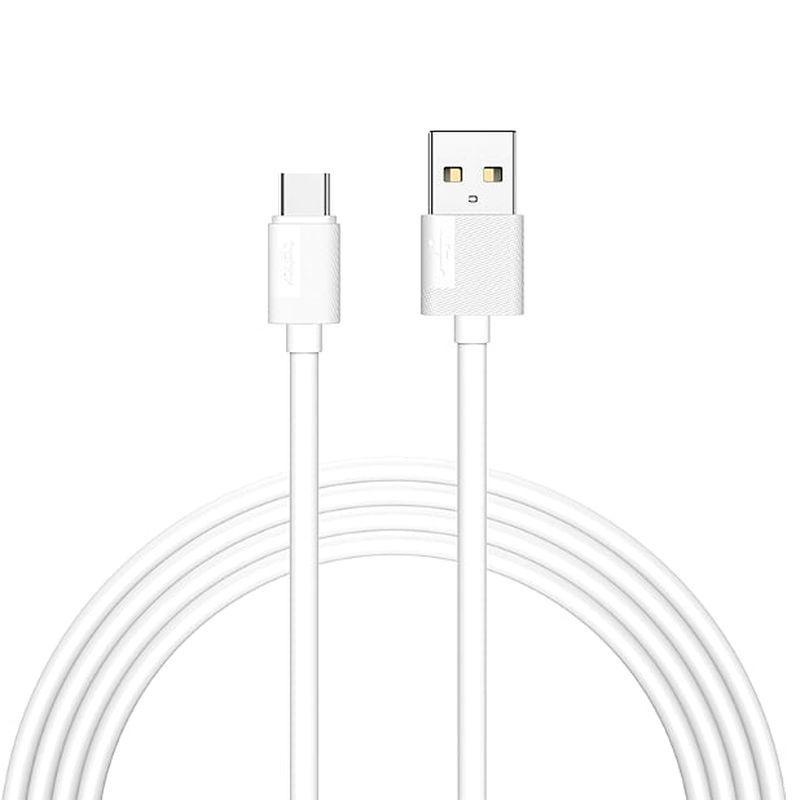 Kabel T-Phox Nets Type-C White 3A ; Pvc ; 1.2M
