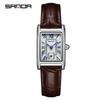 SANDA 1116 Dial Water Resistant Quartz Movement Business Women Analog Wrist Watch New Fashion Elegant Design Rectangle