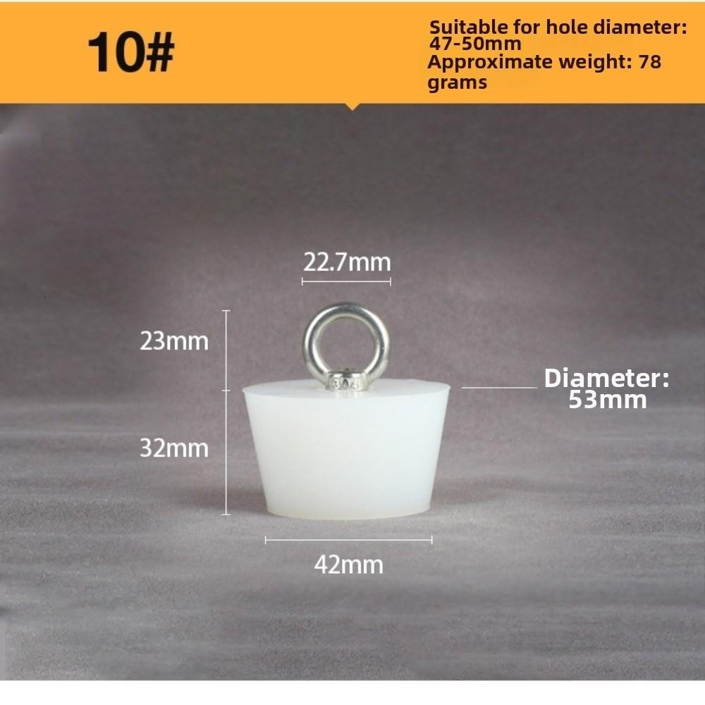 with Steel D Ring Conical Silicone Stopper Waterproof Sealing Plug Bung  Kitchen Sink