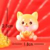 New Year's Cute Cartoon Lucky Dog Desktop Decoration Car Center Console Puppy Resin Handicraft
