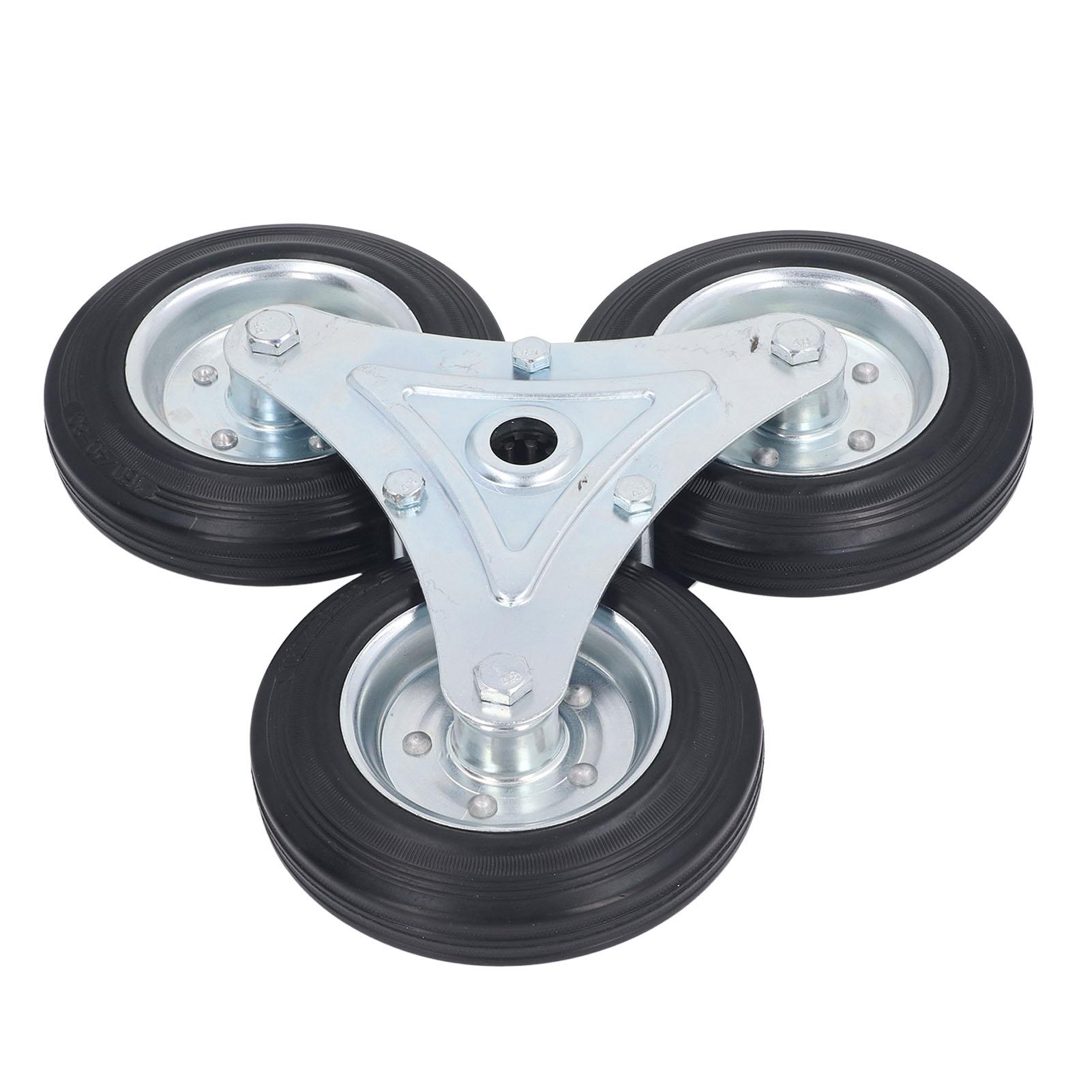 

Stair Climbing Wheel 6 Inch 300LBS Load Capacity Heavy Duty Triangular Wheel Solid Rubber Shopping Cart Caster