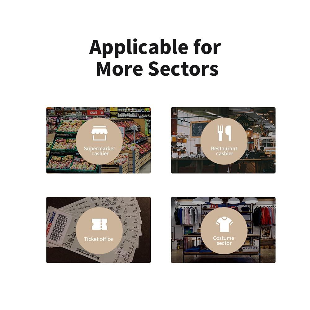 Wscoficey Wired Barcode Scanner for Supermarkets/Shops, USB Universal Scanner, Hands-Free Scanning, QR Code 1D & 2D Code Reader