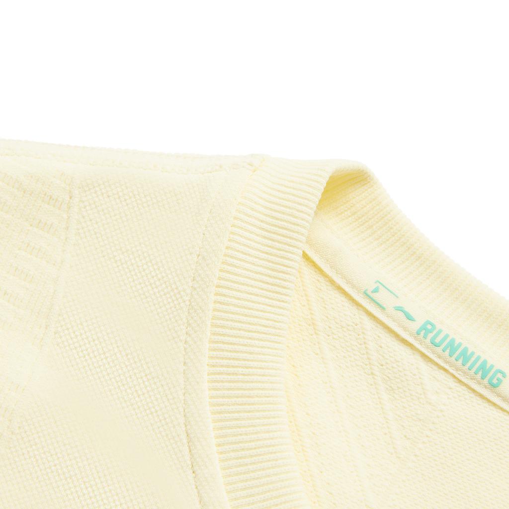 Li Ning Comfortable Slim Fit Long Sleeve Running T-Shirt Women Tops Gelato-Yellow ATLU048-2