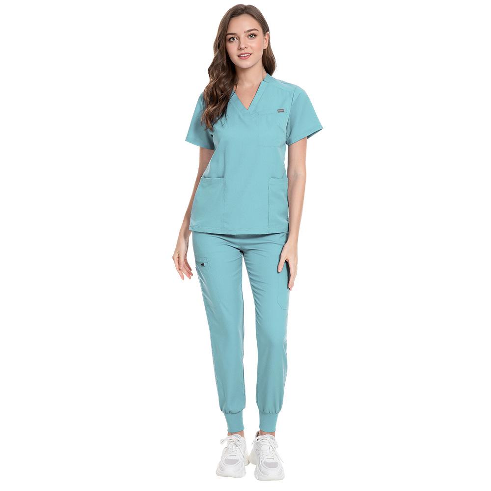 Women's and Men's Short Sleeve Scrub Suit for Dental, ICU, and Salon Professionals