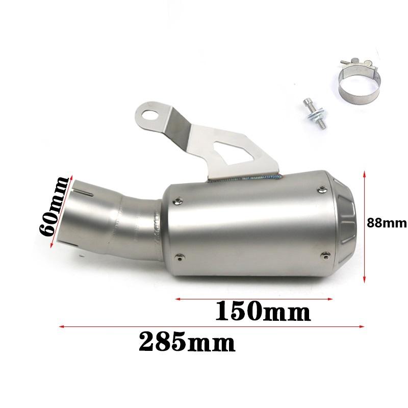 Slip On Line For BMW S1000RR 2019-2023 S1000R 2021-2025 Motorcycle Exhaust System Modify Escape Stainless Muffler 60MM Interface