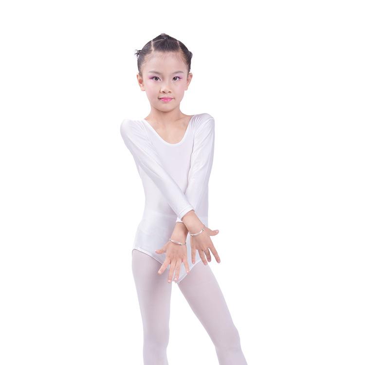 Children's Shiny Long Sleeve Gymnastics Leotard - Boys & Girls Performance Spandex One-Piece for Dance & Aerobics