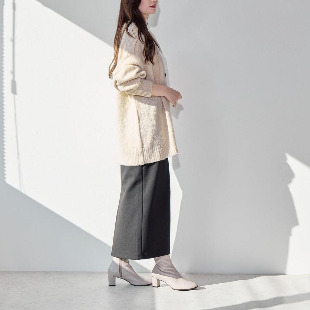 HIMIKO/Himiko/Soft Sheepskin Leather Boots/641403 Gray 245