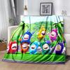 1pz Coperta Stampa Oddbods, Coperta Leggera per Divano, Letto - Morbida e Calda, Regalo per Tutte le Stagioni come Natale, Halloween