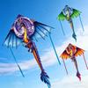 Creative 1.4M Large Dragon Kite Cute Lifelike 3D Dragon Outdoor Sport Fun Flying Kite For Child Toy