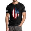 Men's Fashionable Casual Independence Day Printed Round Neck Short Sleeve T-Shirt Top