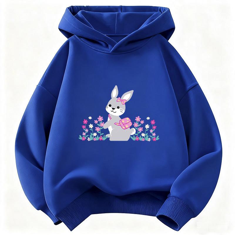 Kawaii Rabbit Cute Hoodie Kids Rabbit Children's Sweatshirt Cute Harajuku Hoody for Boys Girls Autumn Winter Casual Hoodies