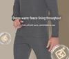 Septwolves Men's Velvet Thick Thermal Underwear Set, Autumn/Winter, Round Neck, Cold-Proof.