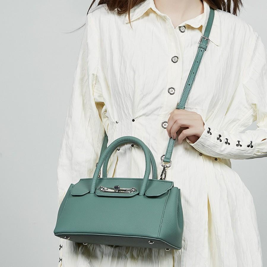 Leather Women'S Bag Platinum Kelly Bag Women'S Handbag Crossbody Bag Mom Bag Versatile Shoulder Bag