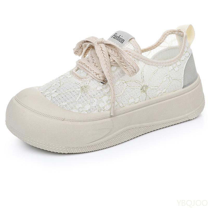 Fashion Spring Autumn Versatile Thick soled Comfortable Breathable Women's Shoes Fashionable Board Shoes Thin Lightweight Casual Shoes
