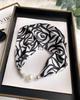 Magnetic Buckle Silk Scarf Headband Internet Celebrity New Magnetic Buckle Bracelet Small Long Women's Summer Casual Necklace Diamond Neck Band