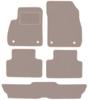 Beige Velours-Fußmatten für: Opel Zafira C 7 Sitze (2012-2019)