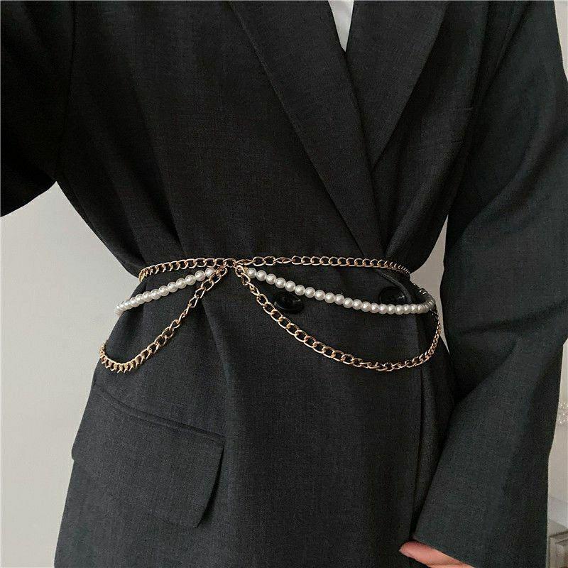 Pearl Fashionable Retro Waist Chain For Women Great For Summer Dresses And Attire Stylish