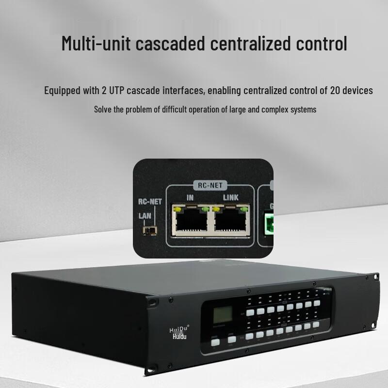 HuiDu DLM-408 Professional 4-Input 8-Output Digital Audio Processor (CN version)