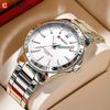 CURREN 8452 Casual Sport Simple Business Men's Watches Stainless Steel Band Wristwatch Quartz Clock with Luminous Pointers