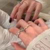 Exquisite French Zirconia Bow Pearl Open Ring - Stylish, High-End Design