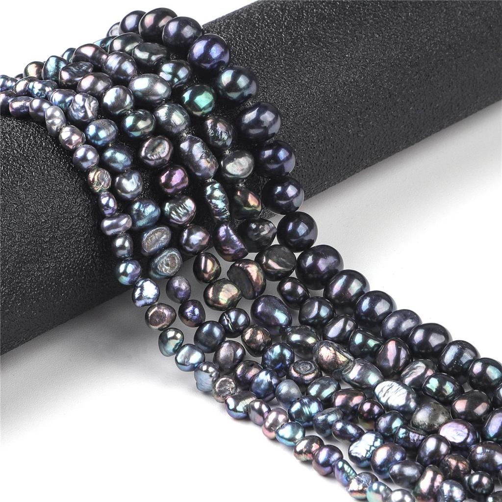 45-65Pcs Natural Freshwater Black Pearls Beads For DIY Necklace Bracelet Earrings Jewelry Making