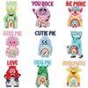 Valentine'S Day Little Monster Embroidery Cloth Sticker Please Hug Rainbow Monster Patch Sticker Clothes Bag Decoration Embroidery Chapter Boy
