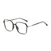 Light-Sensitive Color-Changing Myopia Glasses Women'S Large Frame Ultra-Light Plain Face Anti-Blue Light Blue Face Thin Girl Frame